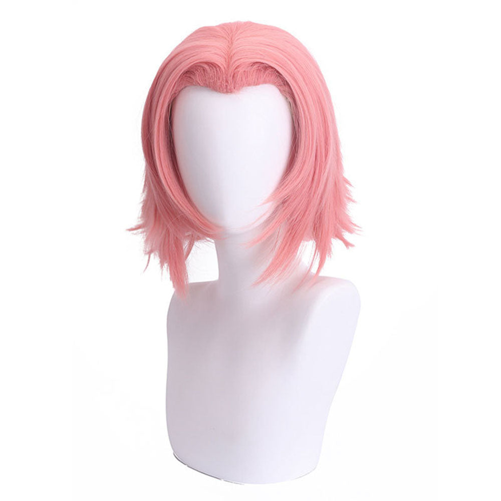 Naruto Costume Haruno Sakura Cosplay Wig with Headband