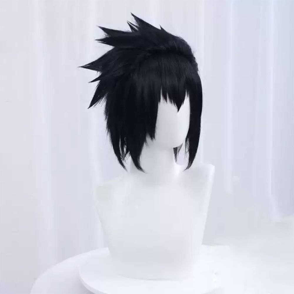 Naruto Costume Uchiha Sasuke Cosplay Wig with Headband