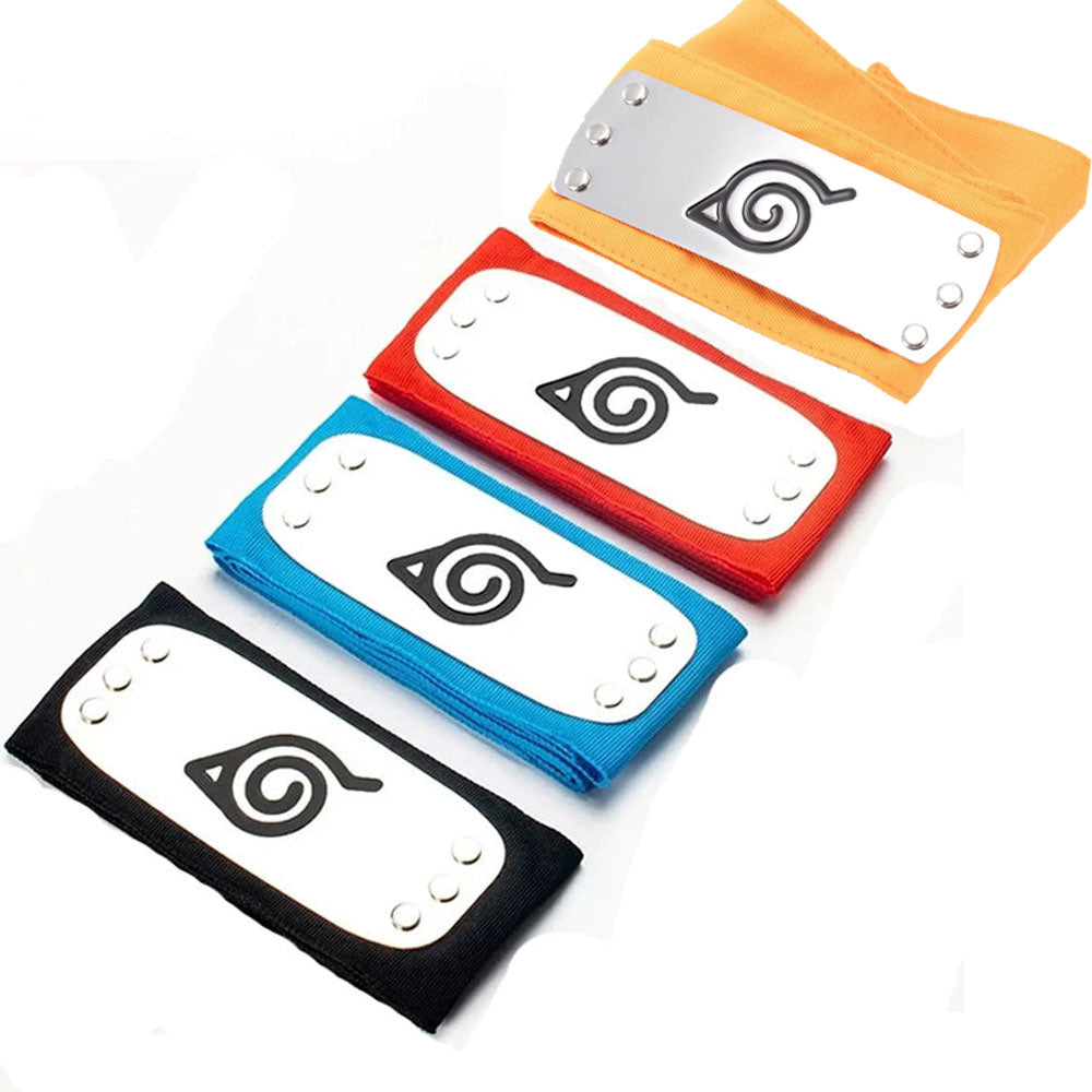 Naruto Costume 4 Colors Headbands Pack