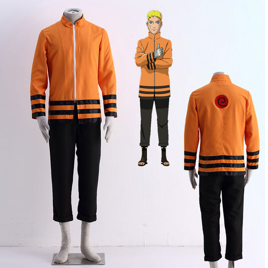 Anime Boruto Naruto as Father Cosplay Costume Outfit Kit