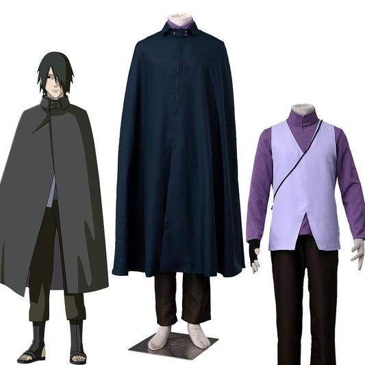 Anime Boruto Uchiha Sasuke as Father Costume Costume Outfit Kit