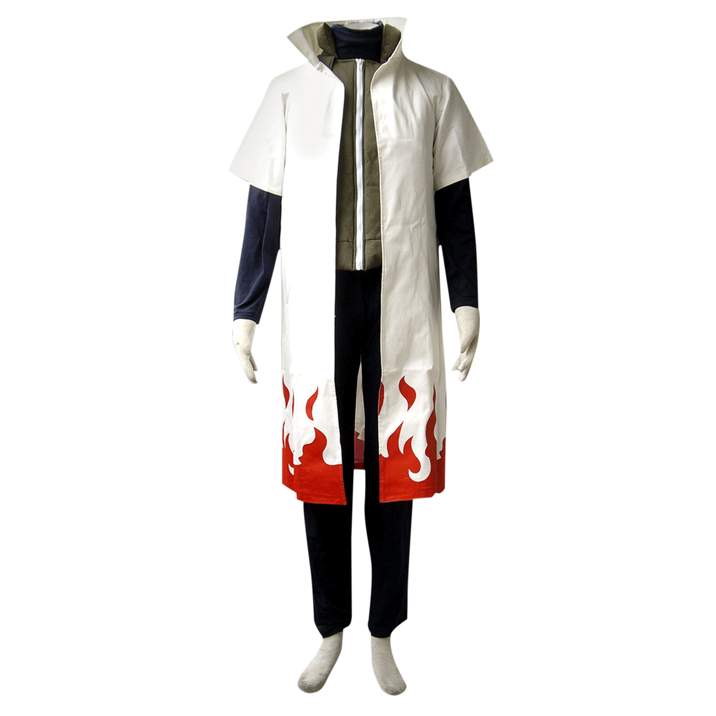 Anime Naruto Shippuden Namikaze Minato 4th Hokage Cosplay Costume Kit