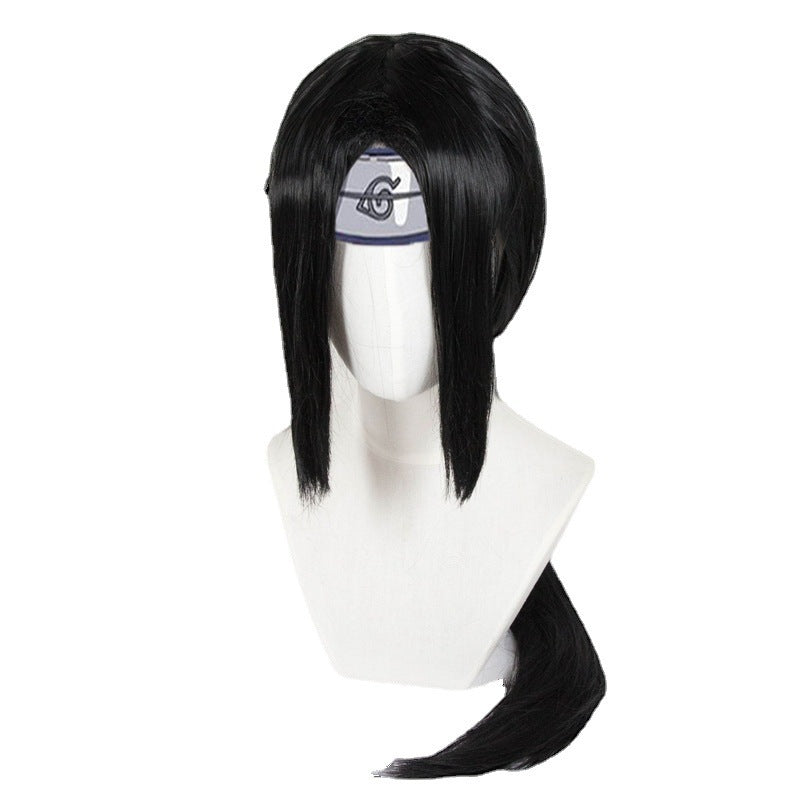 Naruto Shippuden Costume Uchiha Itachi Cosplay Akatsuki Cloak with Wig